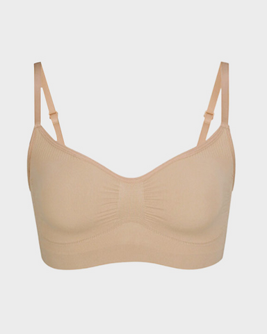 Sujetador push-up plisado fino