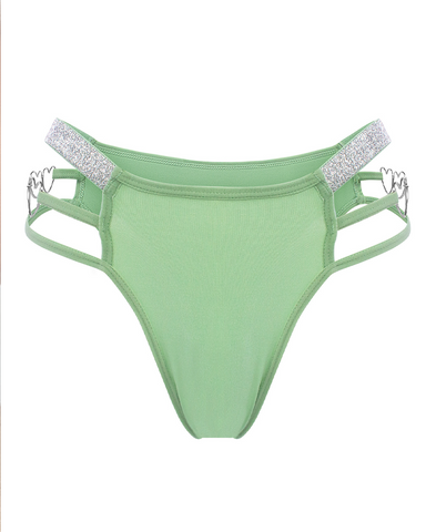 Ropa interior decorativa de varias capas con forma de corazón y cinta fina