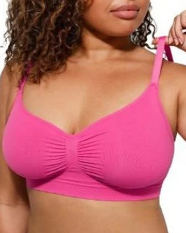 Sujetador push-up plisado fino