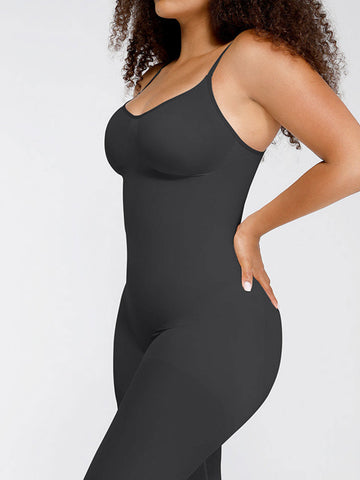 Faja moldeadora de cintura y abdomen sin costuras para el pecho y la mitad del muslo