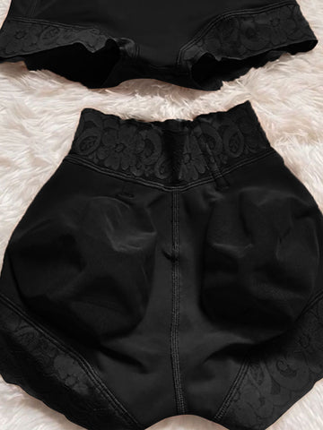 Pantalones cortos invisibles de cintura baja sin costuras que controlan el abdomen y realzan los glúteos