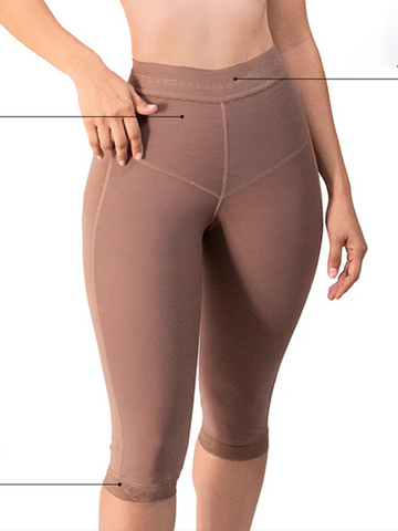 Pantalones elásticos de cintura alta que controlan el abdomen y reafirman los glúteos