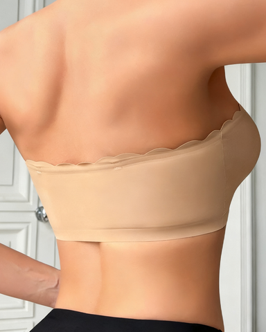 Sujetador sin tirantes con cierre frontal y diseño antideslizante