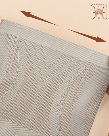 Ropa interior moldeadora elástica sin costuras de cintura alta para control de abdomen y realce de glúteos