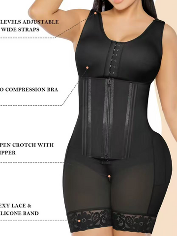 Faja moldeadora transpirable de compresión abdominal con doble presión para el pecho