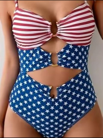 Trajes de baño de una pieza para mujer Trajes de baño de una pieza estampados Trajes de baño sexys Trajes de baño huecos