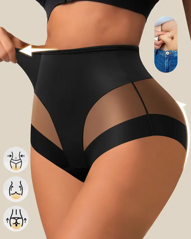 Braguitas sexys con paneles de malla que levantan los glúteos